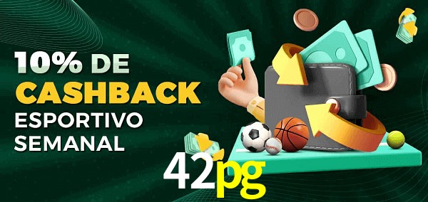 10% de bônus de cashback na 42pg